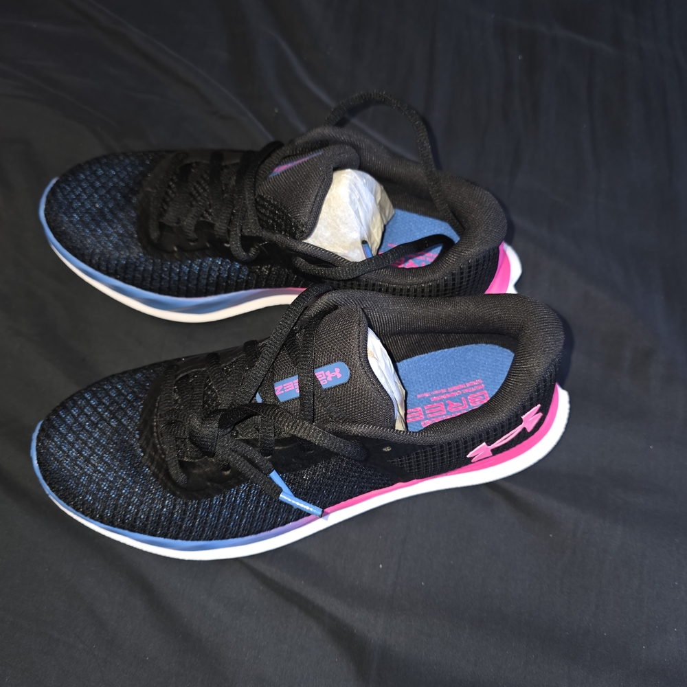 Under Armour Women's Black and Pink Running Shoes